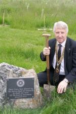 Tree Planting on the River Weaver in Nantwich commemorating Rotary's 100th Year